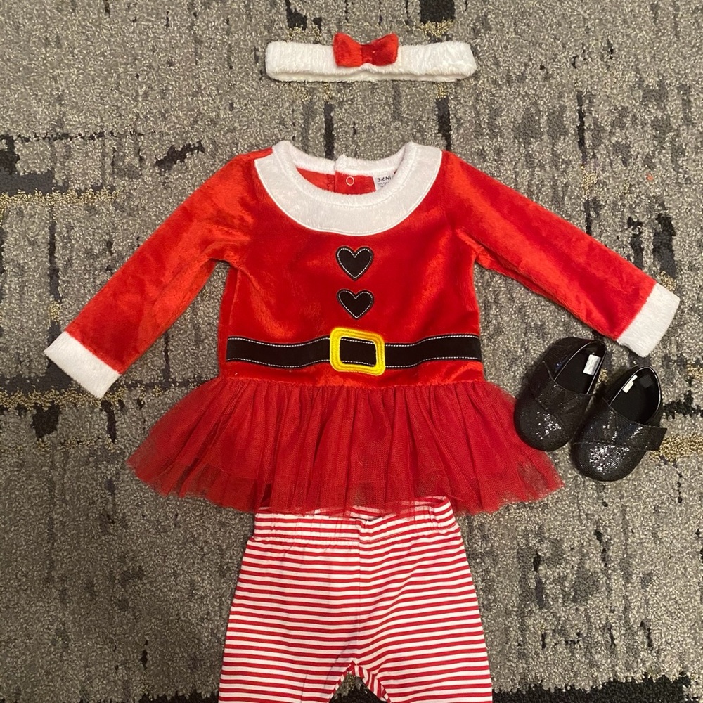 Baby Girls Santa Tutu Outfit 🎅